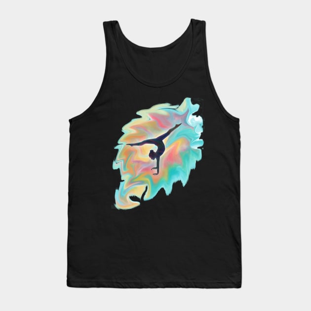 Watercolor Swirl Dancer - Gymnast - Acro Dancer Tank Top by XanderWitch Creative